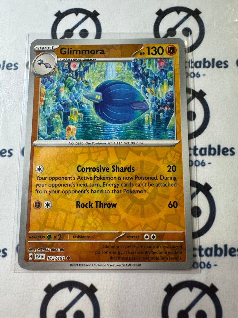 Glimmora Reverse Holo #115/191 Surging Sparks Pokémon TCG 2024