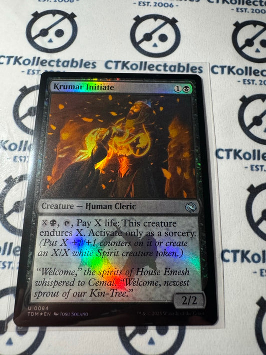 Magic The Gathering Tarkir Dragonstorm 0084 Krumar Initiate U