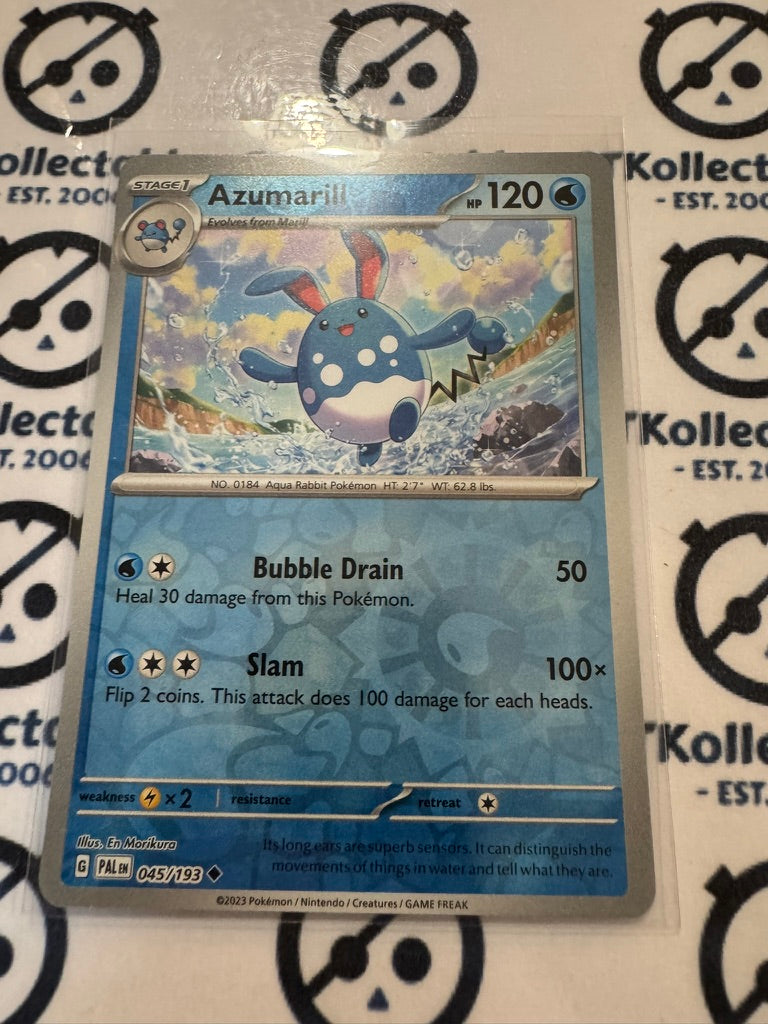 Azumarill Reverse Holo #045/193 Scarlet & Violet Paldea Evolved Pokemon Card