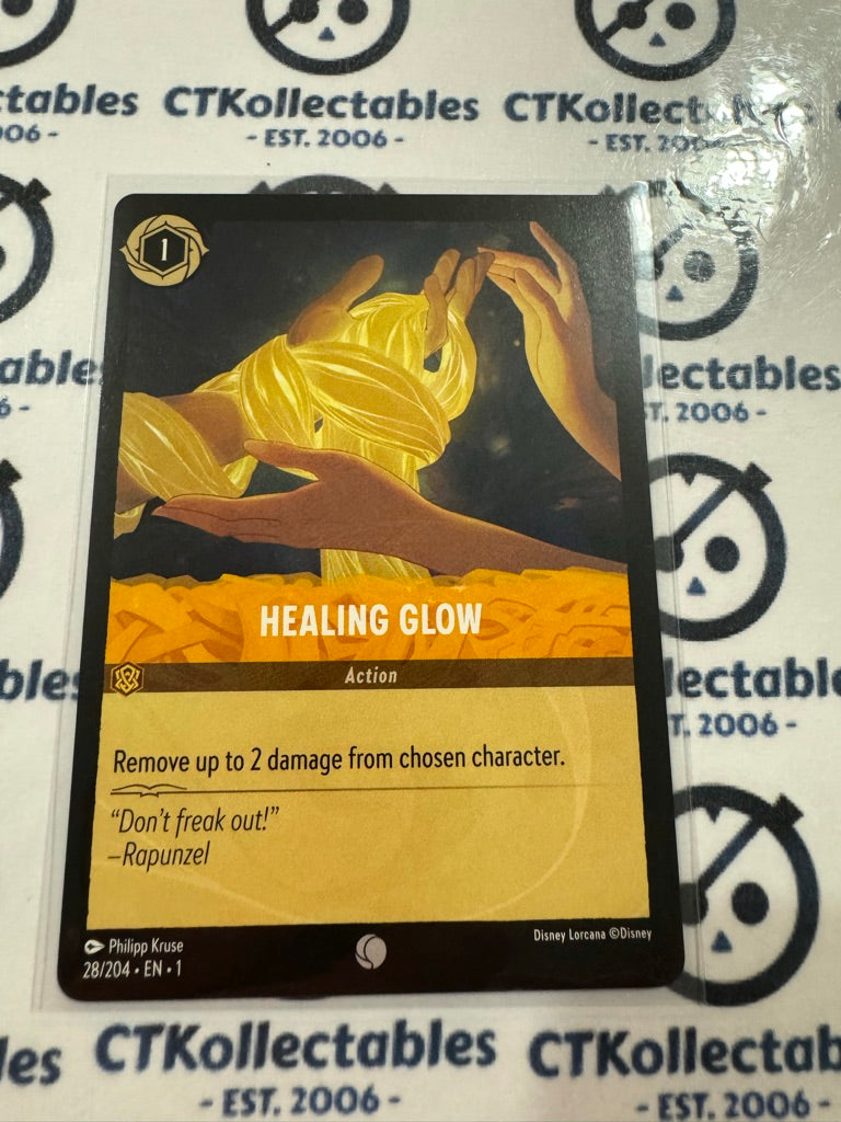 2024 Disney Lorcana Non-Foil #28/204 Healing Glow – The First Chapter Common