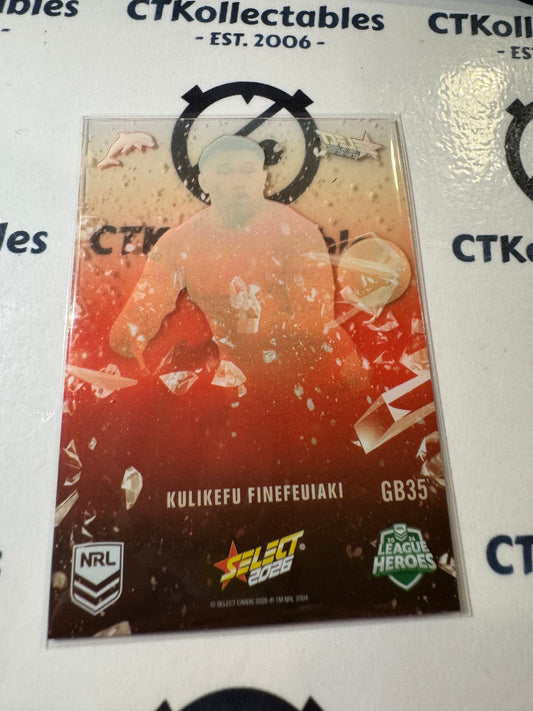2026 Select NRL League Heroes Game Breakers #GB35 Kulikefu Finefeuiaki Dolphins