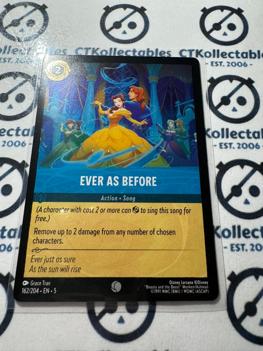 2024 Disney Lorcana Shimmering Skies COLD FOIL 162/204 Ever As Before