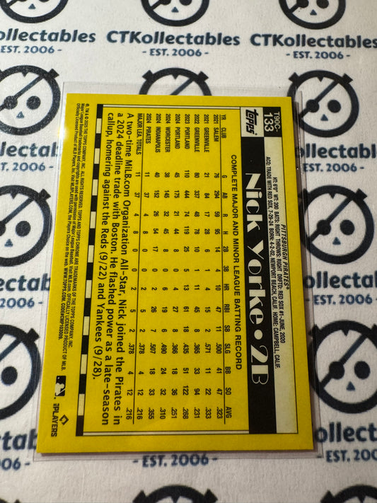 2025 Topps Series 2 Baseball Nick Yorke RC Silver Mojo 35th #T90C-133 Pirates