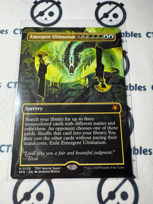 Magic The Gathering Tarkir Dragonstorm 0105 Emergent Ultimatum BORDERLESS M