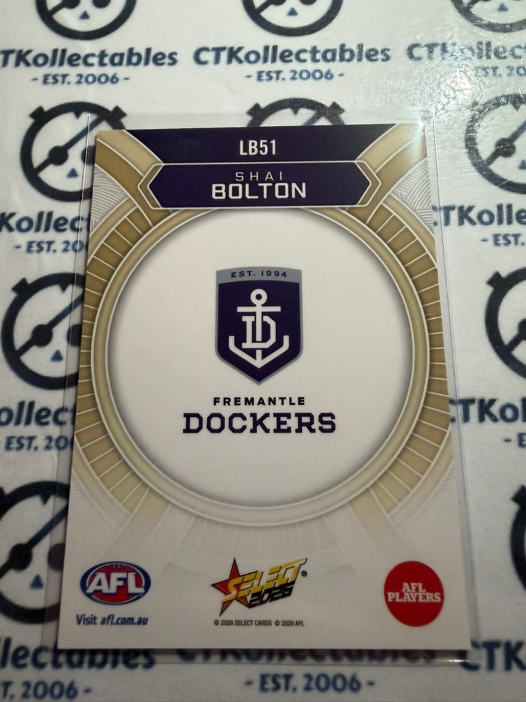 2026 Select AFL Footy Stars Luminous LB51 Shai Bolton Dockers