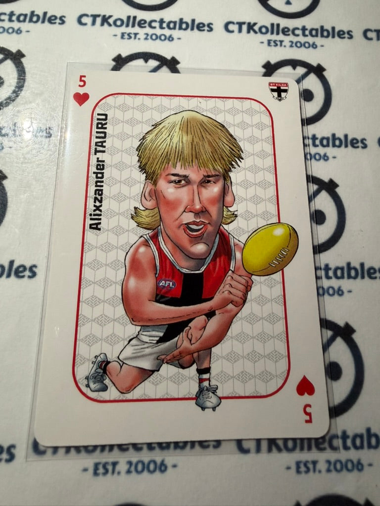 2026 Teamcoach AFL Wildcard Playing Cards Alixander Tauru Saints