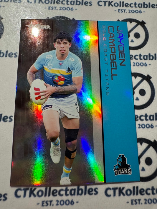 2025 NRL Traders Silver Parallel PS 048 JAYDEN CAMPBELL TITANS