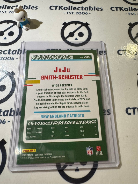 2023 NFL Panini Donruss Juju Smith-Schuster Press Proof Red #204 Patriots