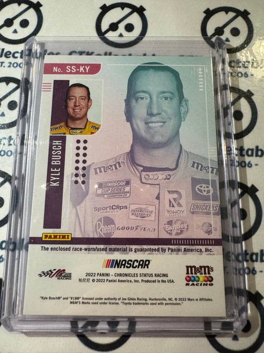2022 Panini NASCAR Chronicles Status Kyle Busch Swatches SS-KY