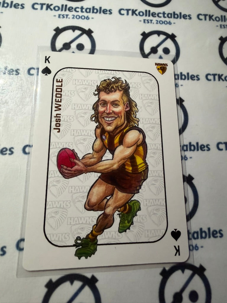 2026 Teamcoach AFL Wildcard Playing Cards Josh Weddle Hawks