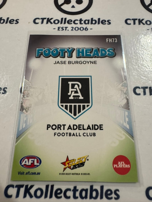 2025 AFL Footy Stars Footy Heads Jase Burgoyne FH74 Port