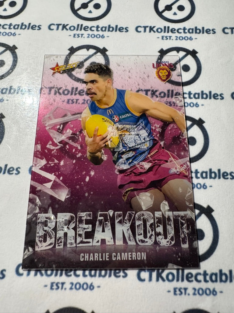2025 AFL Footy Stars Breakout Charlie Cameron #B7 Lions