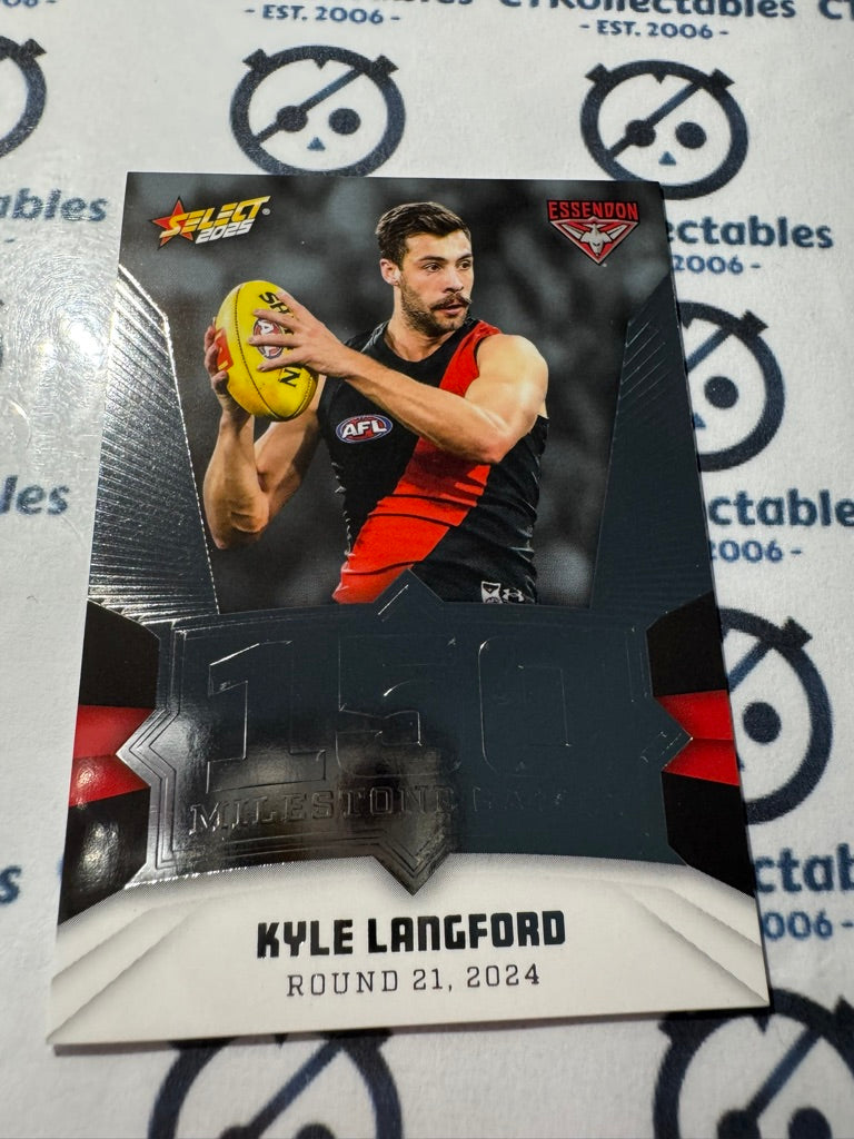 2025 AFL Footy Stars Milestone Kyle Langford MG33 Bombers