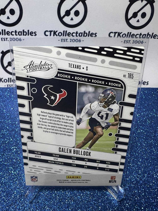 2024 NFL Panini Absolute Rookie RC #165 Calen Bullock Houston Texans