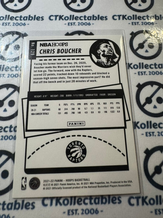 2021-22 NBA Panini Hoops Chris Boucher Teal Explosion #129 Raptors
