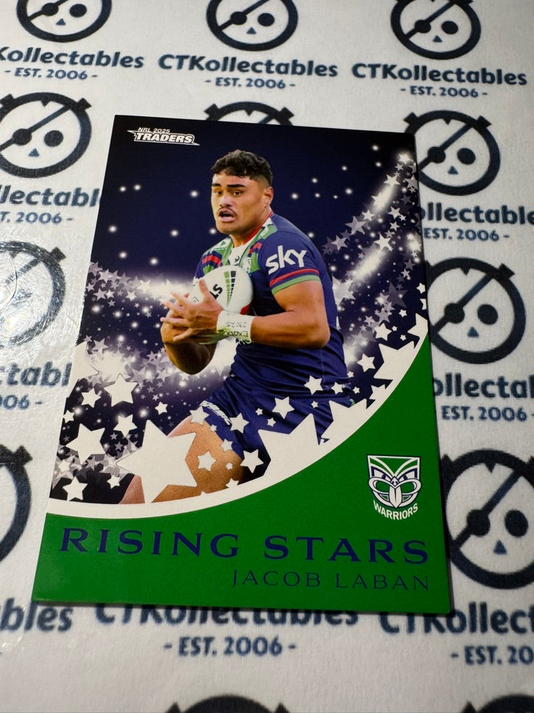 2025 NRL Traders Rising Stars RS 46 / 51 WARRIORS JACOB LABAN