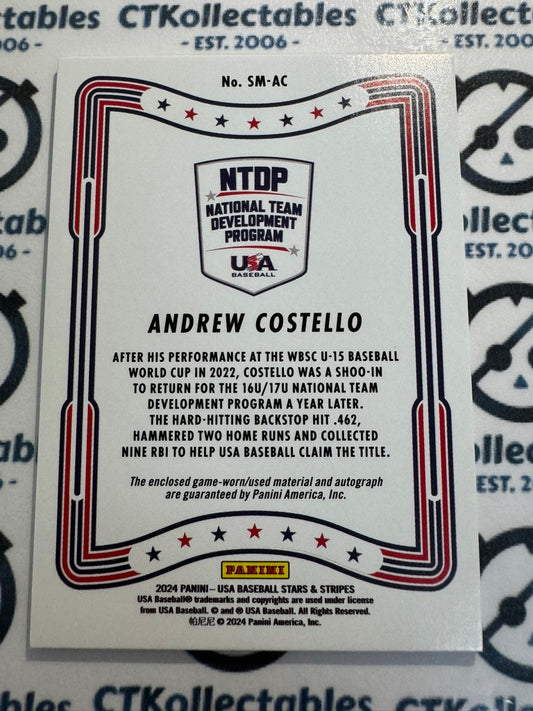 2024 Panini USA Stars & Stripes Andrew Costello Relic Auto SM-AC