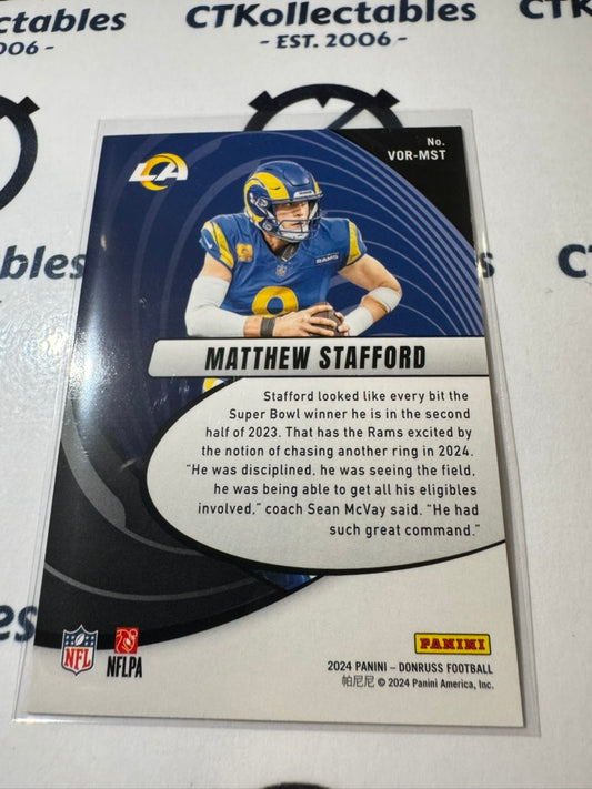 2024 NFL Panini Donruss VORTEX #18 Matthew Stafford Rams