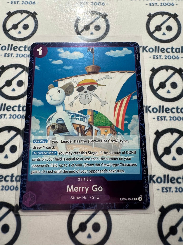 One Piece TCG Merry Go Foil EB02-041 R Anime 25th Collection