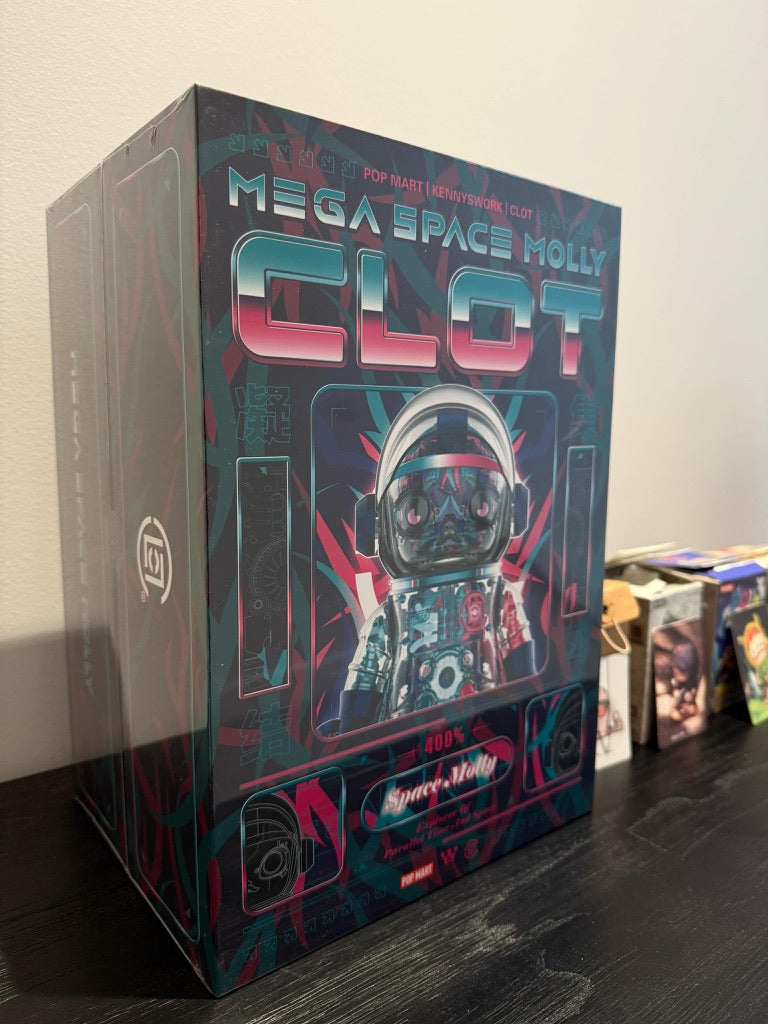 MEGA Space Molly 400% CLOT Magenta Alienegra RARE!! Pop Mart