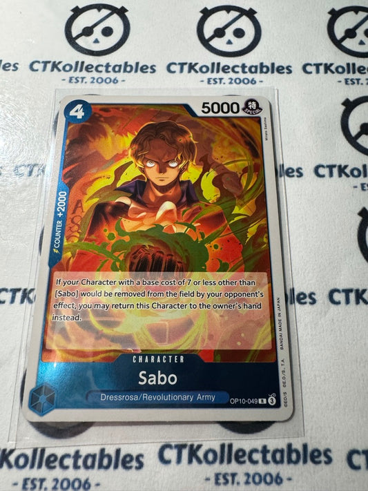 One Piece TCG Sabo FOIL Card OP10-049 R Royal Blood NM/M