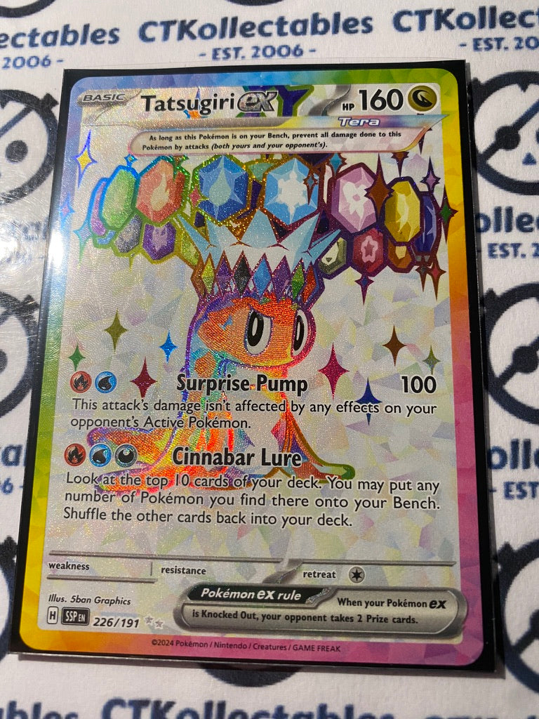 tatsugiri pokemon card full art Tatsugiri EX Full Art Ultra Rare #226/191 Surging Sparks Pokémon TCG 2 – CTKollectables