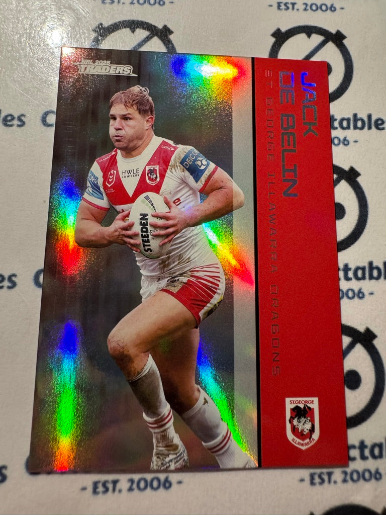 2025 NRL Traders Silver Parallel PS 119 JACK DE BELIN DRAGONS