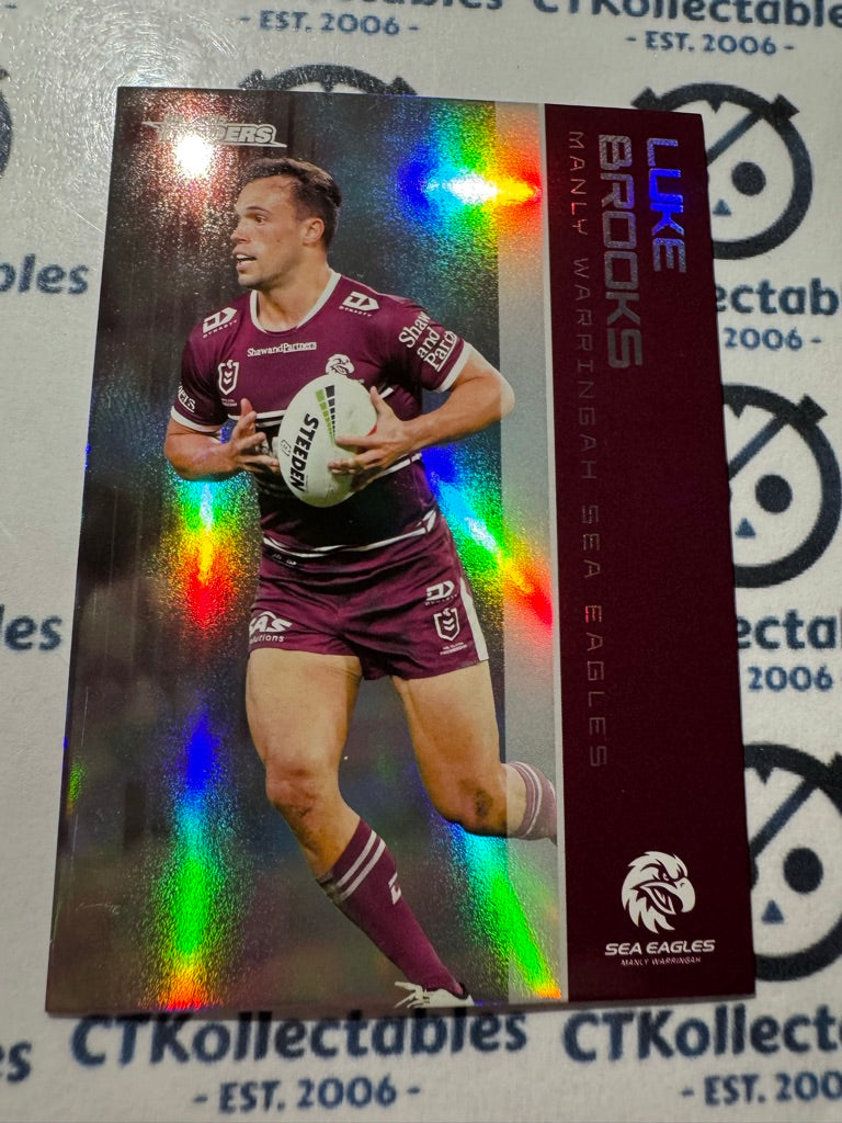 2025 NRL Traders Silver Parallel PS 056 LUKE BROOKS SEA EAGLES
