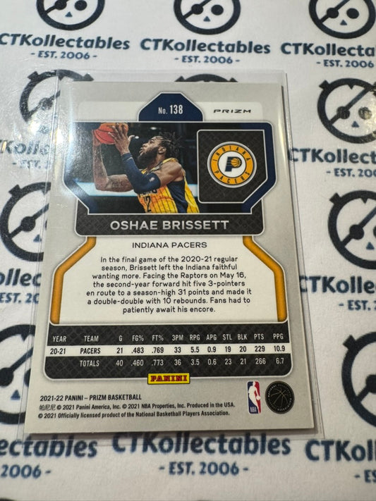 2021-22 NBA Panini Prizm Oshae Brissett Red White Blue Prizm #138 Pacers