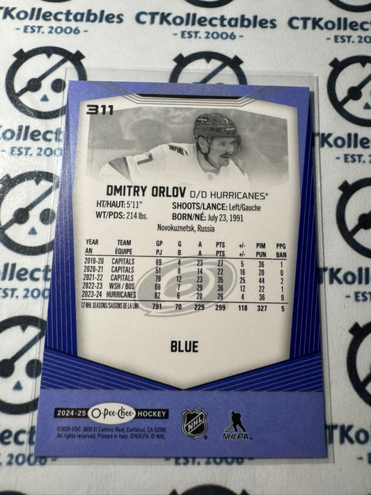 2024-25 O-Pee-Chee Hockey BLUE BORDER #311 Dmitry Orlov Carolina Hurricanes