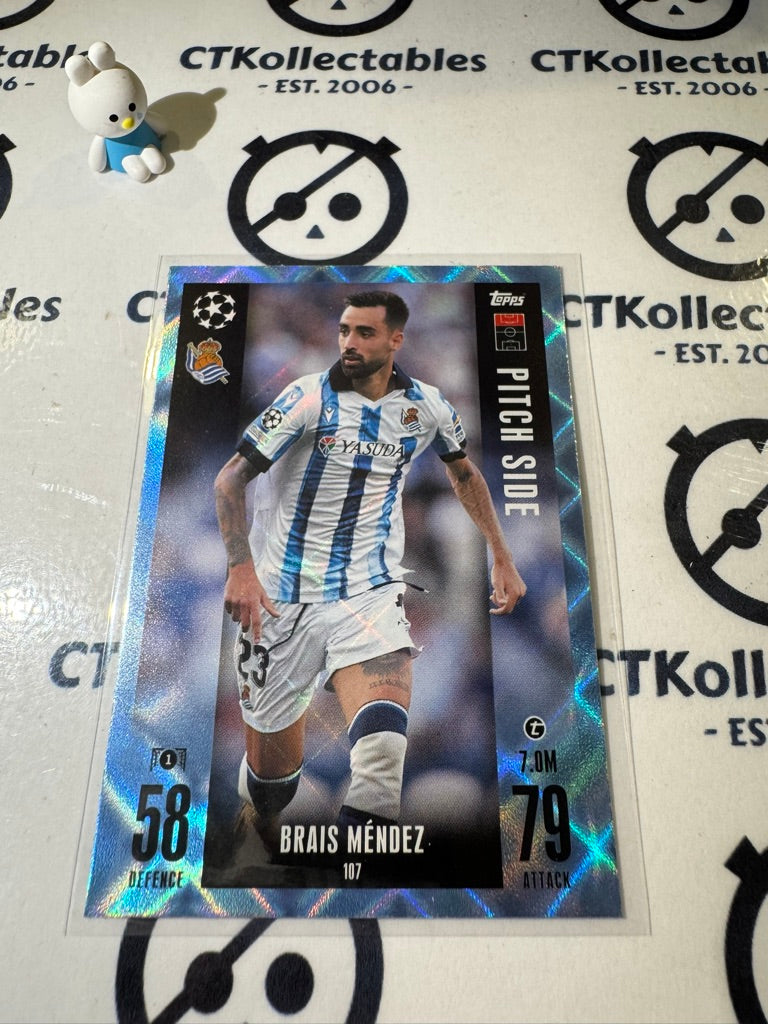 2023-24 TOPPS MATCH ATTAX BRAIS MENDEZ CRYSTAL BLUE #107