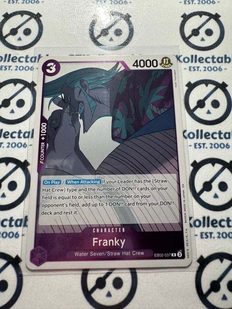 One Piece TCG Franky Foil EB02-037 R Anime 25th Collection