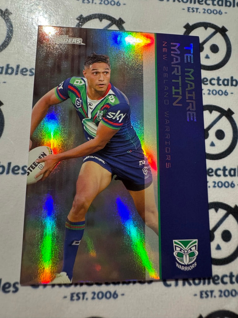 2025 NRL Traders Silver Parallel PS 141 TE MAIRE MARTIN WARRIORS