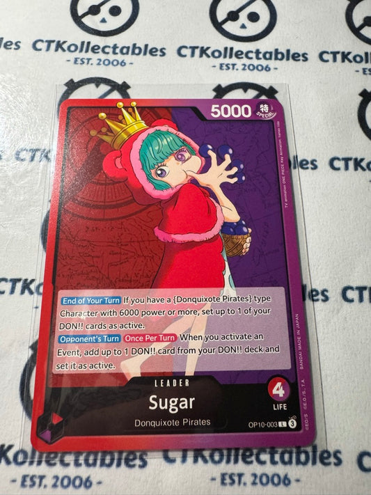 One Piece TCG Sugar Leader Card OP10-003 L Royal Blood NM/M