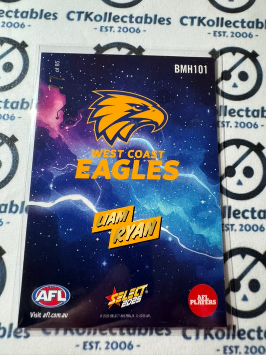 2025 AFL Footy Stars Luminous Liam Ryan Hobby Boom! #77/85 #BMH101 Eagles