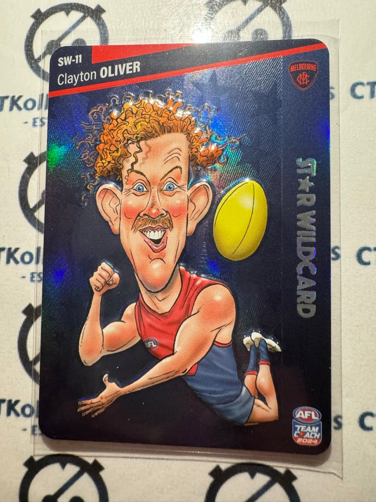 2024 AFL Teamcoach Clayton Oliver Star WildCard SW-11 Demons