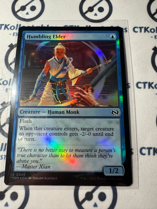 Magic The Gathering Tarkir Dragonstorm Humbling Elder FOIL 0048 C