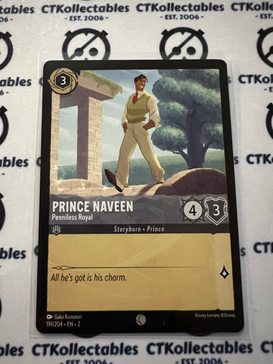 2024 Disney Lorcana Floodborn Non-Foil #191 Prince Naveen Penniless Royal Common