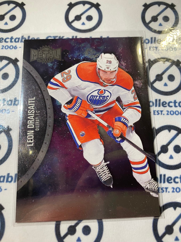 2021/22 Skybox NHL Metal Universe Base Leon Draisaitl #140 Oilers Alt Jsy
