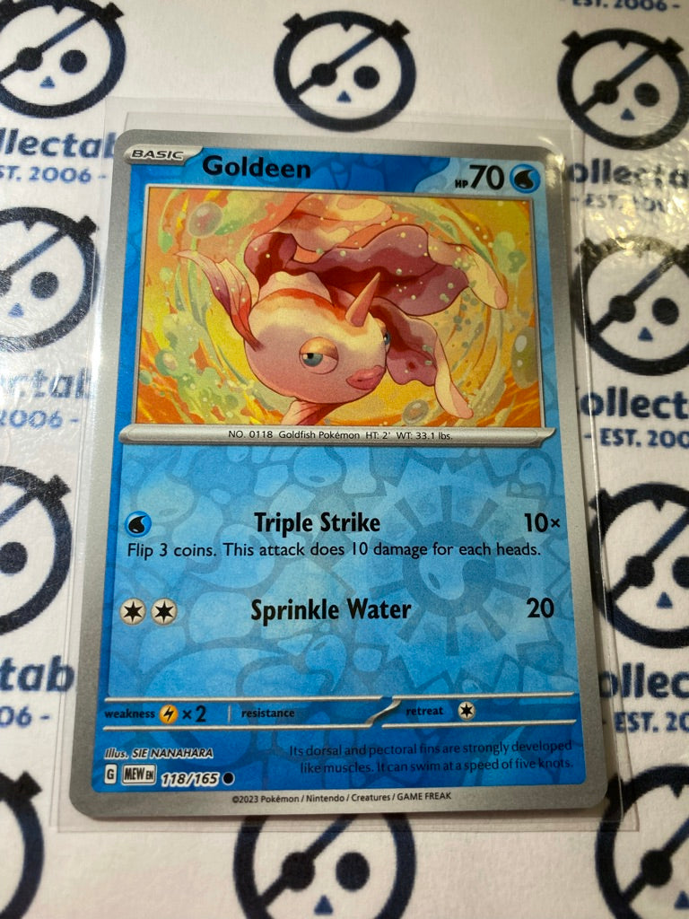 Goldeen Reverse Holo #118/165 Scarlet & Violet 151 Pokemon Card