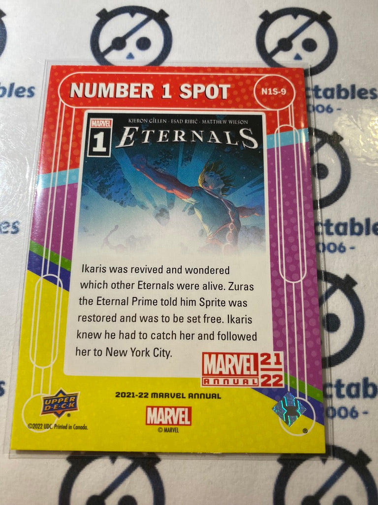 2021-22 Upper Deck Marvel Annual Eternals #1 - Number 1 Spot #N1S-9