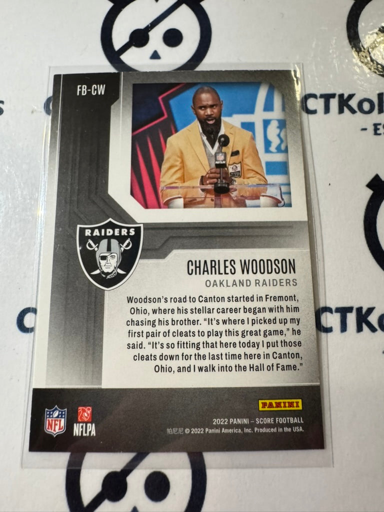 2022 NFL Panini Score First Ballot #FB-CW Charles Woodson Raiders
