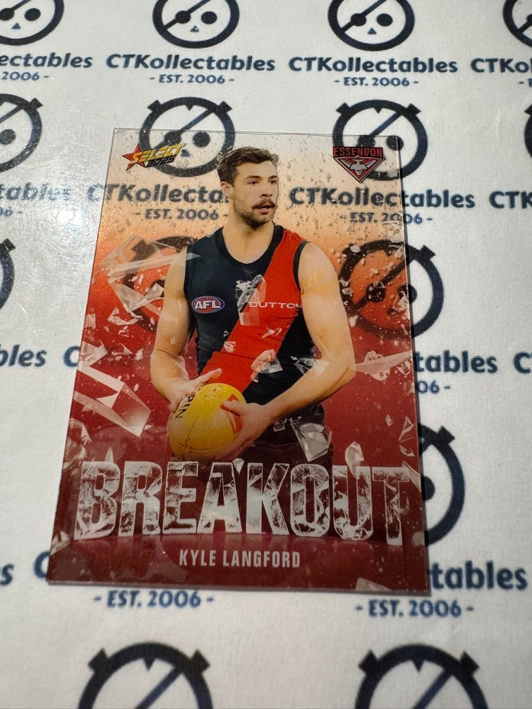 2025 AFL Footy Stars Breakout Kyle Langford #B23 Bombers