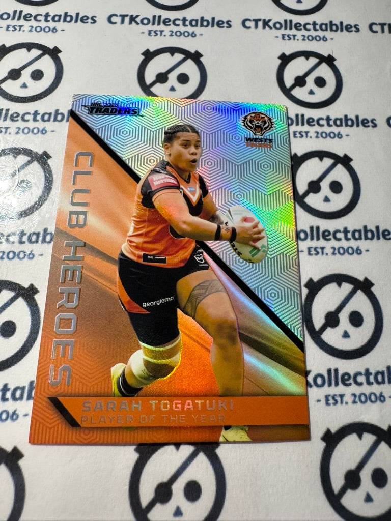 2025 NRL Traders CLUB HEROES CH 44 / 44 WESTS TIGERS SARAH TOGATUKI