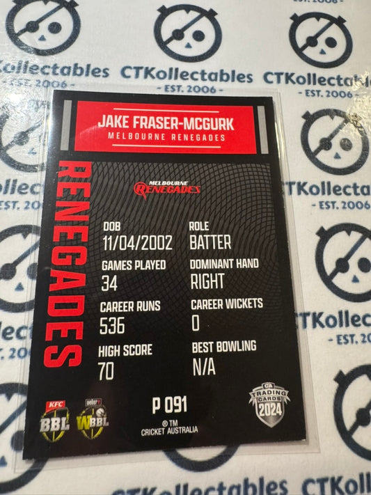 2024/25 TLA Cricket Traders Parallel Special P 091 Jake Fraser-Mcgurk