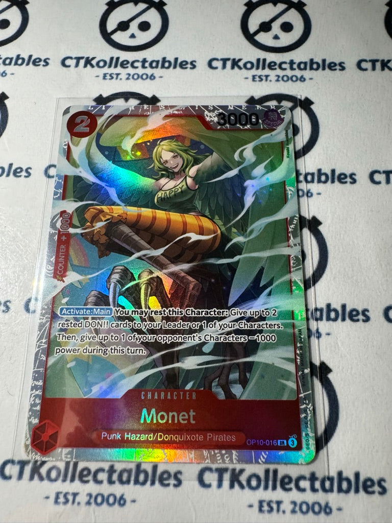 One Piece TCG Monet Super Rare Card OP10-016 SR Royal Blood NM/M CTKollectables One Piece TCG Monet Super Rare Card OP10-016 SR Royal Blood NM/M CTKollectables