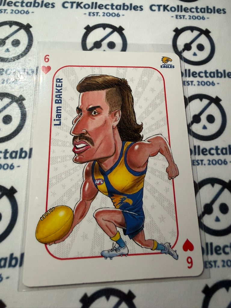 2026 Teamcoach AFL Wildcard Playing Cards Liam Baker Eagles