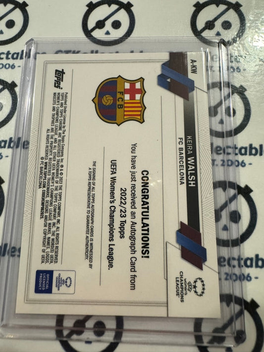 2022-23 Topps Chrome UEFA Women’s #a-KW Keira Walsh Rookie Base Autograph