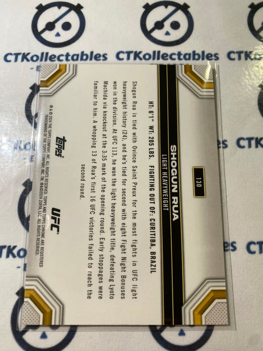 2024 UFC Topps Chrome Shogun Rua Sepia Refractor #130