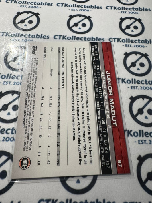 2023-24 Topps NBL Junior Madut Blue Parallel #97 Jackjumpers